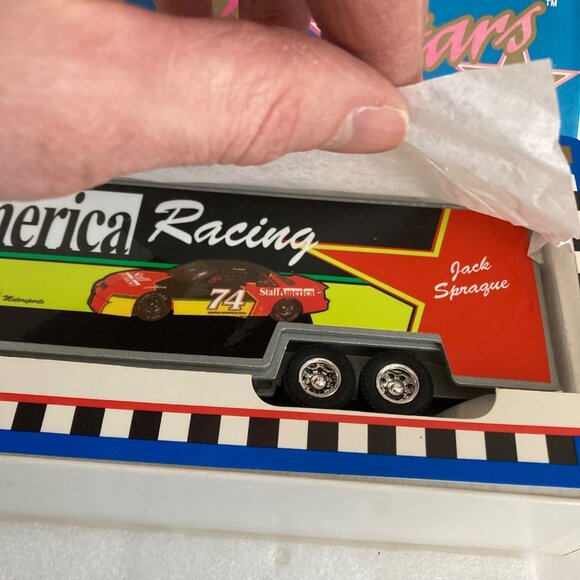 Vintage 1993 Ertl Busch Grand National NASCAR Diecast Semi Truck Transporter - Picture 4 of 9